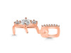 Cubic Zirconia Alphabet E Pendant CUZ-RDA-83.