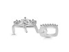 Cubic Zirconia Alphabet E Pendant CUZ-RDA-83.