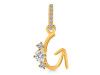Cubic Zirconia Alphabet G Pendant CUZ-RDA-85.