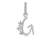 Cubic Zirconia Alphabet G Pendant CUZ-RDA-85.