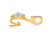 Cubic Zirconia Alphabet G Pendant CUZ-RDA-85.