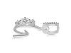 Cubic Zirconia Alphabet G Pendant CUZ-RDA-85.