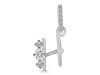 Cubic Zirconia Alphabet H Pendant CUZ-RDA-86.