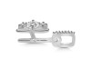 Cubic Zirconia Alphabet H Pendant CUZ-RDA-86.