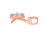 Cubic Zirconia Alphabet K Pendant CUZ-RDA-89.