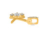 Cubic Zirconia Alphabet K Pendant CUZ-RDA-89.