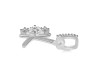 Cubic Zirconia Alphabet K Pendant CUZ-RDA-89.