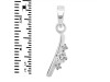 Cubic Zirconia Alphabet I Pendant CUZ-RDA-9.