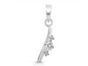 Cubic Zirconia Alphabet I Pendant CUZ-RDA-9.
