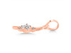 Cubic Zirconia Alphabet I Pendant CUZ-RDA-9.