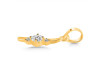 Cubic Zirconia Alphabet I Pendant CUZ-RDA-9.
