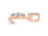 Cubic Zirconia Alphabet L Pendant CUZ-RDA-90.