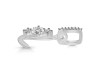 Cubic Zirconia Alphabet L Pendant CUZ-RDA-90.
