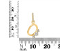 Cubic Zirconia Alphabet O Pendant CUZ-RDA-93.