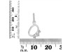 Cubic Zirconia Alphabet O Pendant CUZ-RDA-93.