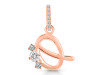 Cubic Zirconia Alphabet Q Pendant CUZ-RDA-95.