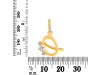 Cubic Zirconia Alphabet Q Pendant CUZ-RDA-95.