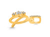 Cubic Zirconia Alphabet Q Pendant CUZ-RDA-95.