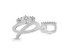 Cubic Zirconia Alphabet Q Pendant CUZ-RDA-95.