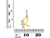 Cubic Zirconia Alphabet R Pendant CUZ-RDA-96.