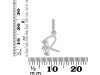 Cubic Zirconia Alphabet R Pendant CUZ-RDA-96.
