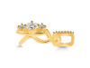 Cubic Zirconia Alphabet R Pendant CUZ-RDA-96.