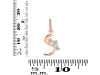Cubic Zirconia Alphabet S Pendant CUZ-RDA-97.