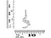 Cubic Zirconia Alphabet S Pendant CUZ-RDA-97.