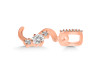 Cubic Zirconia Alphabet S Pendant CUZ-RDA-97.