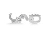 Cubic Zirconia Alphabet S Pendant CUZ-RDA-97.