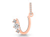 Cubic Zirconia Alphabet U Pendant CUZ-RDA-99.