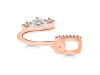 Cubic Zirconia Alphabet U Pendant CUZ-RDA-99.