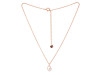 Cubic Zirconia Heart Necklace CUZ-RDN-51.