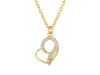 Cubic Zirconia Heart Necklace CUZ-RDN-55.