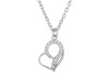 Cubic Zirconia Heart Necklace CUZ-RDN-55.