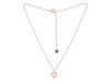 Cubic Zirconia Heart Necklace CUZ-RDN-56.
