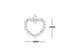 Cubic Zirconia Heart Necklace CUZ-RDN-63.