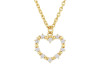 Cubic Zirconia Heart Necklace CUZ-RDN-63.