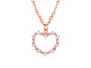 Cubic Zirconia Heart Necklace CUZ-RDN-63.