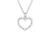 Cubic Zirconia Heart Necklace CUZ-RDN-63.
