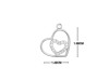 Cubic Zirconia Heart Necklace CUZ-RDN-64.