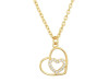 Cubic Zirconia Heart Necklace CUZ-RDN-64.