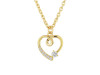 Cubic Zirconia Heart Necklace CUZ-RDN-66.