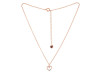 Cubic Zirconia Heart Necklace CUZ-RDN-66.