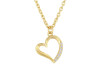 Cubic Zirconia Heart Necklace CUZ-RDN-82.