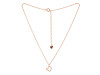 Cubic Zirconia Heart Necklace CUZ-RDN-82.