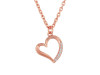 Cubic Zirconia Heart Necklace CUZ-RDN-82.