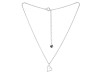 Cubic Zirconia Heart Necklace CUZ-RDN-84.