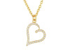 Cubic Zirconia Heart Necklace CUZ-RDN-84.