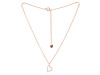 Cubic Zirconia Heart Necklace CUZ-RDN-84.
